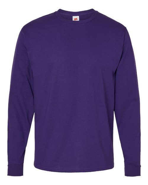 Essential-T Long Sleeve T-Shirt - Athletic Purple Front