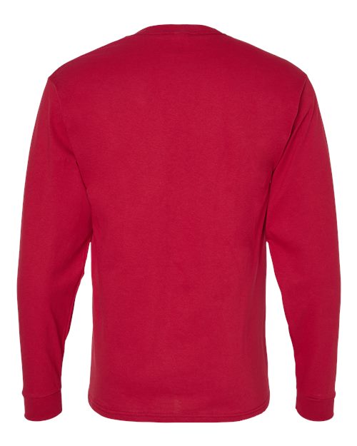 Essential-T Long Sleeve T-Shirt - Athletic Crimson Back