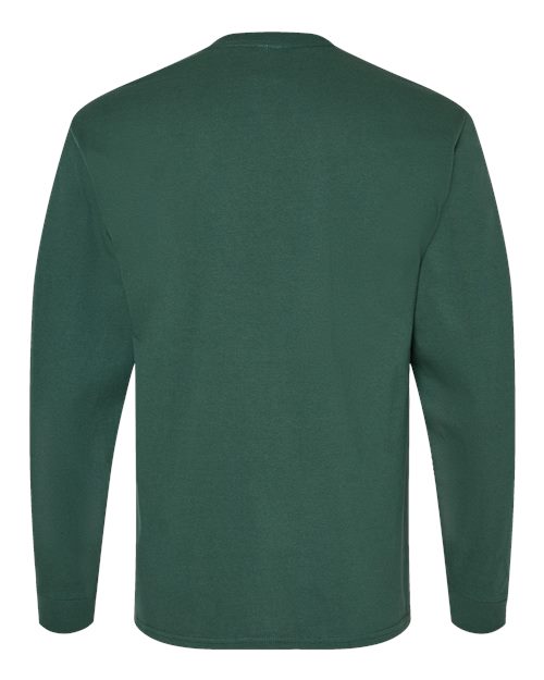 Essential-T Long Sleeve T-Shirt - Athletic Dark Green Back