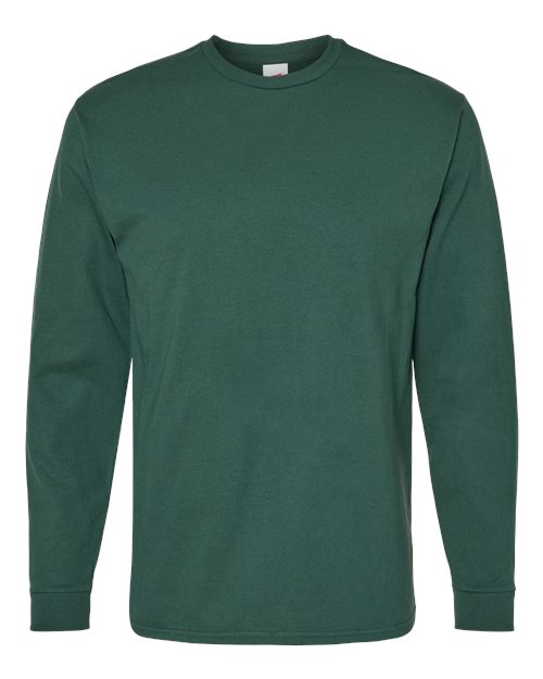 Essential-T Long Sleeve T-Shirt - Athletic Dark Green Front