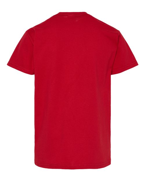 Youth Essential-T T-Shirt - Athletic Crimson Back