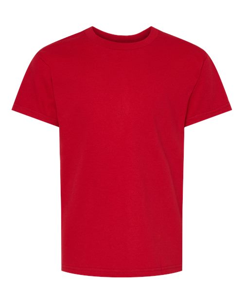 Youth Essential-T T-Shirt - Athletic Crimson Front