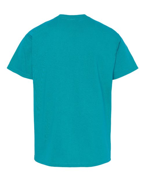 Youth Essential-T T-Shirt - Athletic Teal Back