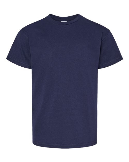 Hanes Youth Essential-T T-Shirt - Athletic Navy Front