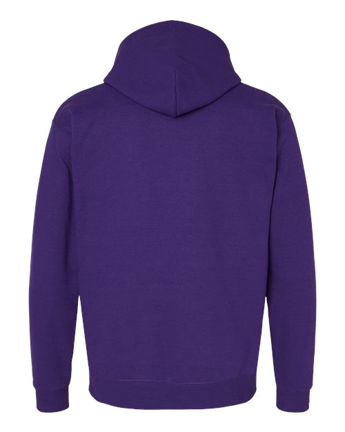 Unisex EcoSmart® Hooded Sweatshirt - Athletic Purple Back