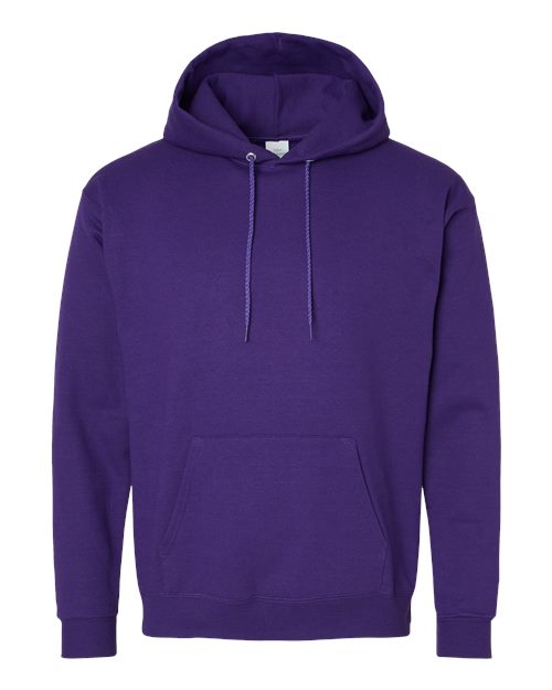 Unisex EcoSmart® Hooded Sweatshirt - Athletic Purple Front