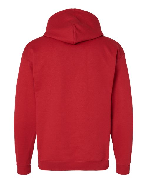 Unisex EcoSmart® Hooded Sweatshirt - Athletic Crimson Back