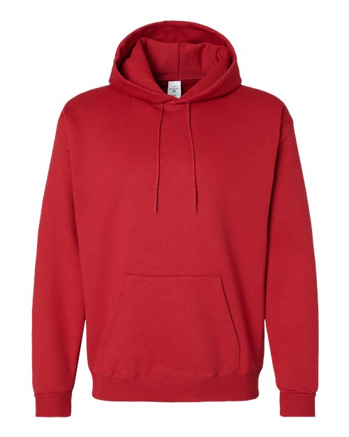 Unisex EcoSmart® Hooded Sweatshirt - Athletic Crimson Front