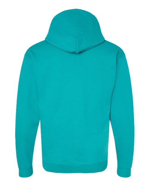 Unisex EcoSmart® Hooded Sweatshirt - Athletic Teal Back