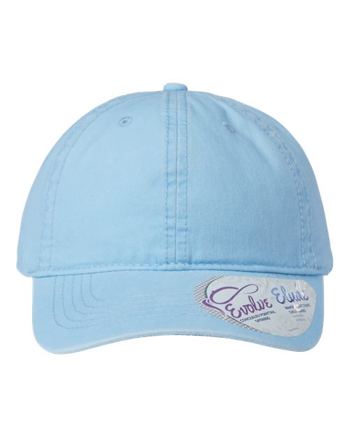 Women's Pigment-Dyed with Fashion Undervisor Cap - Cashmere Blue/ Floral Front