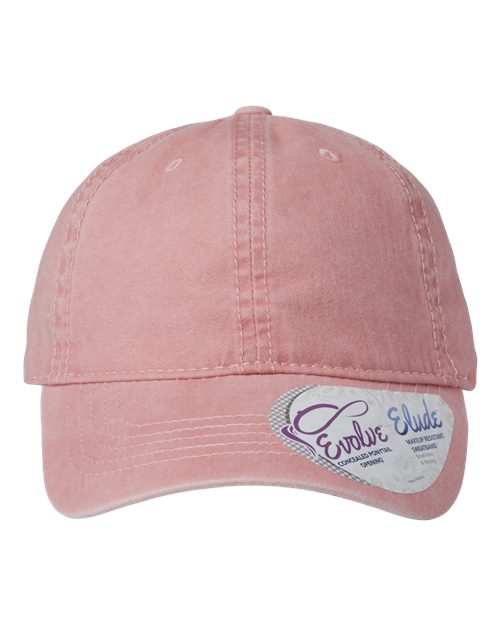 Women's Pigment-Dyed with Fashion Undervisor Cap - Dusty Pink/ Floral Front