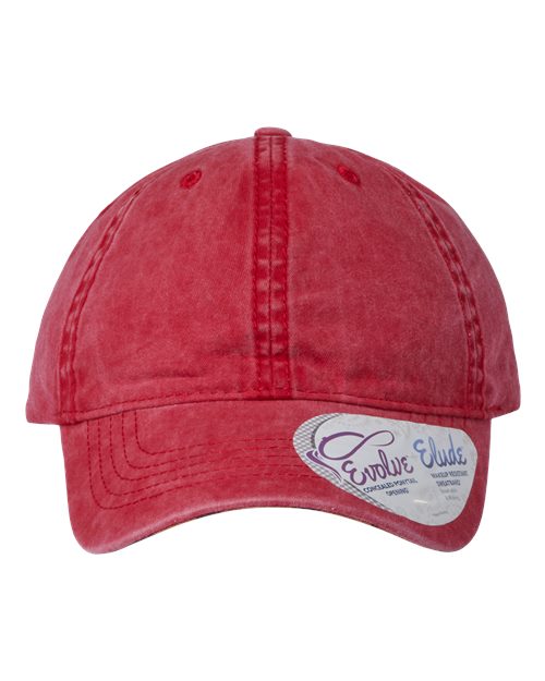 Women's Pigment-Dyed with Fashion Undervisor Cap - Red/ Leopard Front