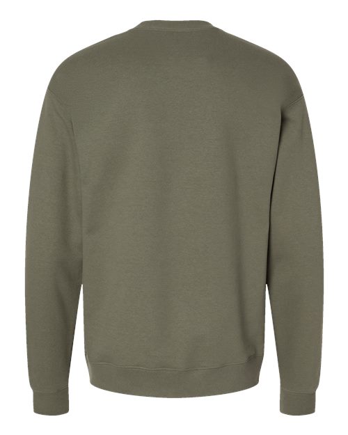 Unisex Perfect Sweats Crewneck Sweatshirt - Fatigue Green Back