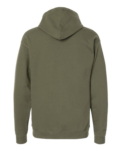 Unisex Perfect Sweats Hooded Sweatshirt - Fatigue Green Back