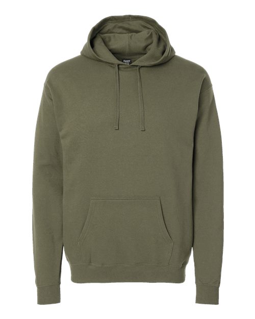 Unisex Perfect Sweats Hooded Sweatshirt - Fatigue Green Front