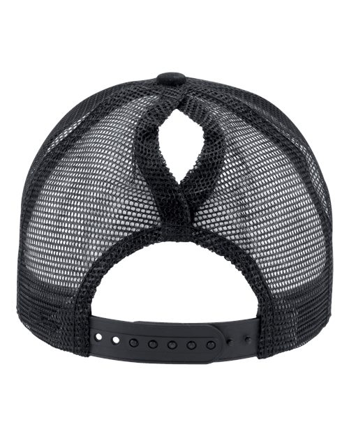 Women's Modern Trucker Cap - Black/ Black Back