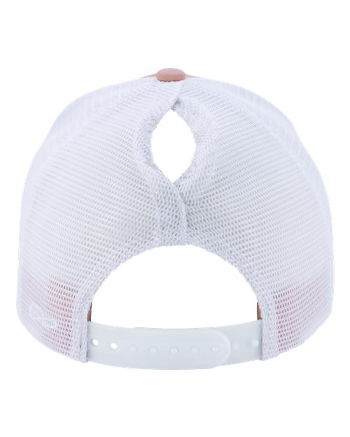 Women's Modern Trucker Cap - Dusty Rose/ White Back