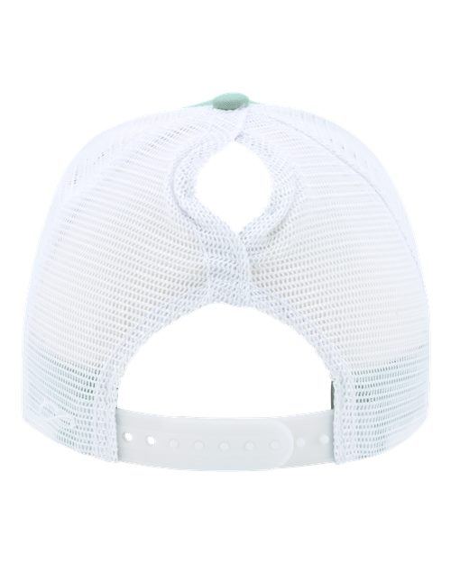 Women's Modern Trucker Cap - Seafoam/ White Back
