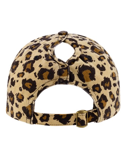 Women's Unstructured Fashion Prints Cap - Leopard Back