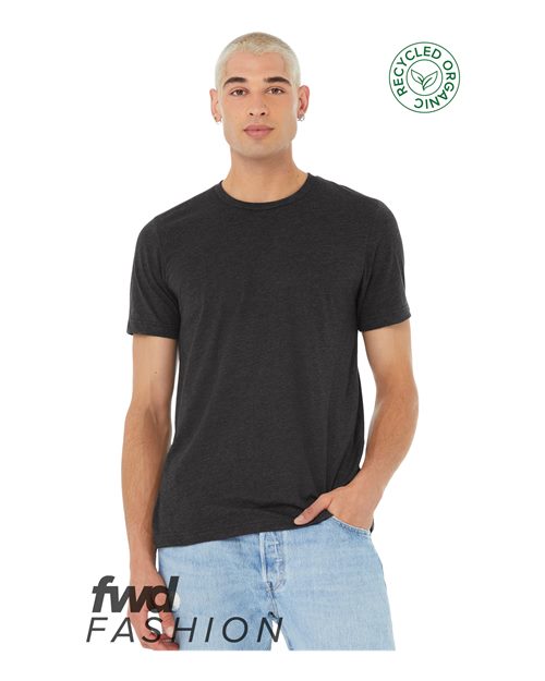 Unisex FWD Fashion Jersey Recycled Organic Tee - Dark Grey Heather Front