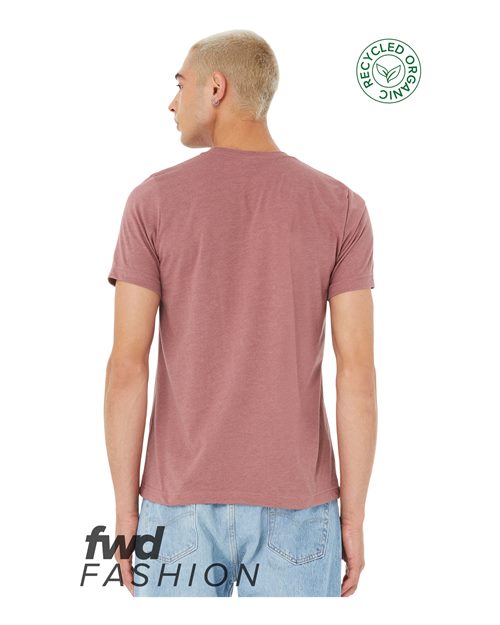 Unisex FWD Fashion Jersey Recycled Organic Tee - Heather Mauve Back