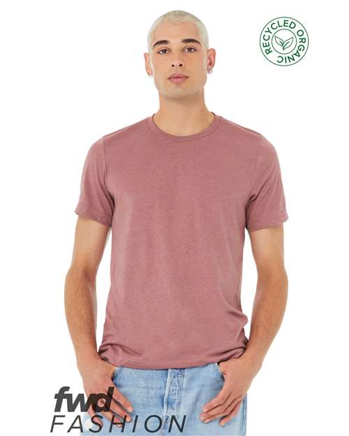 Unisex FWD Fashion Jersey Recycled Organic Tee - Heather Mauve Front