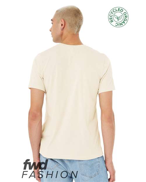 Unisex FWD Fashion Jersey Recycled Organic Tee - Heather Natural Back