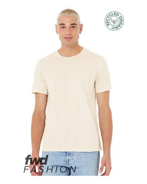 Unisex FWD Fashion Jersey Recycled Organic Tee - Heather Natural Front