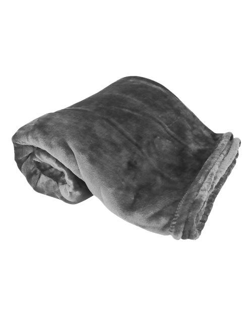 Oversized Mink Touch Luxury Blanket - Grey Front