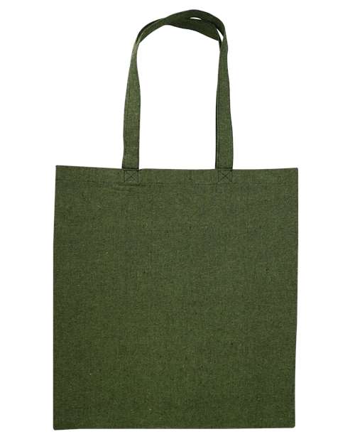 Nicole Recycled Tote - Heather Green Back