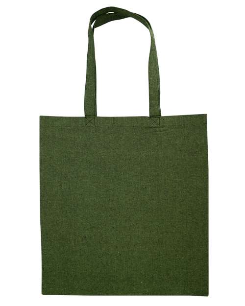 Nicole Recycled Tote - Heather Green Front