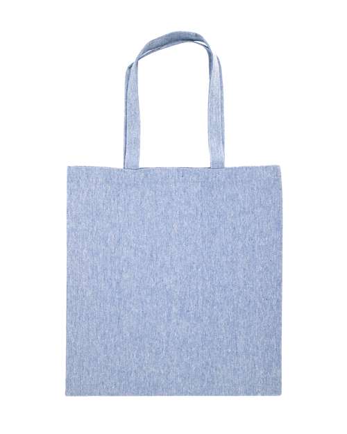 Nicole Recycled Tote - Heather Medium Blue Front