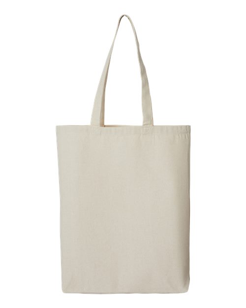 Midweight Recycled Gusseted Tote - Recycled Natural Front