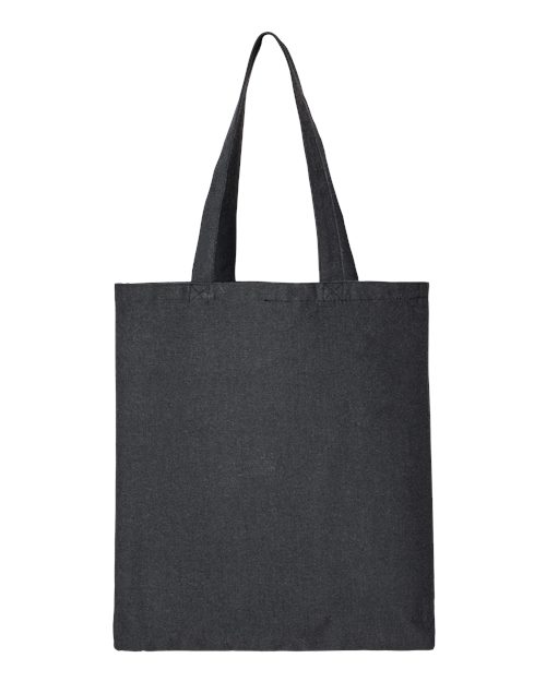 Midweight Recycled Gusseted Tote - Steel Grey Back