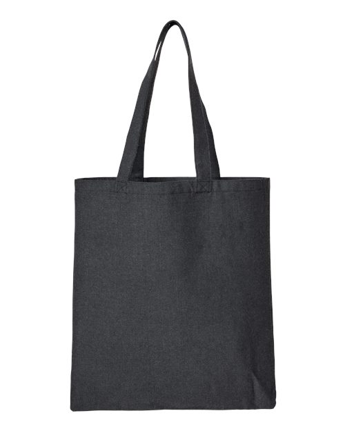 Midweight Recycled Gusseted Tote - Steel Grey Front