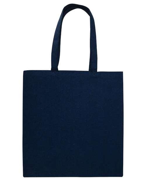 Midweight Recycled Tote Bag - Heather Navy Back