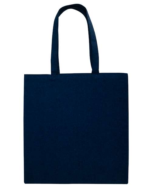 Midweight Recycled Tote Bag - Heather Navy Front