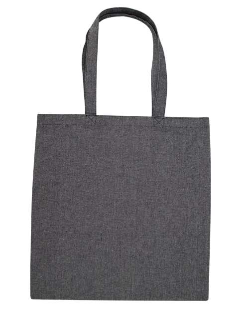 Midweight Recycled Tote Bag - Steel Grey Back