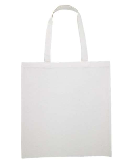Midweight Recycled Tote Bag - White Back