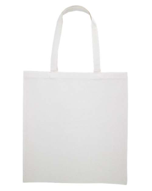 Midweight Recycled Tote Bag - White Front