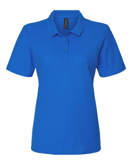 Women's Softstyle® Pique Polo - Royal Front