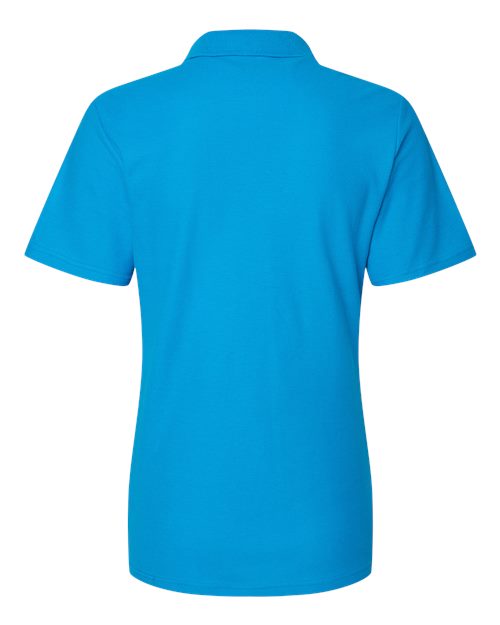 Women's Softstyle® Pique Polo - Sapphire Back