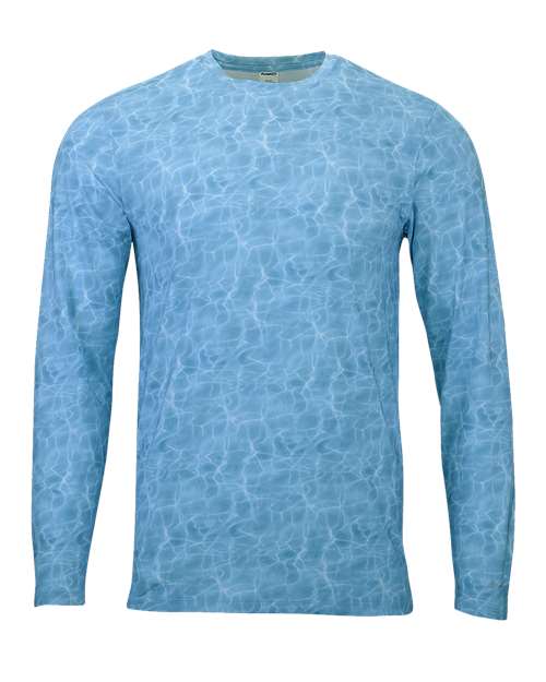 Men's Belize Sublimated Long Sleeve T-Shirt - Caribbean Water Front