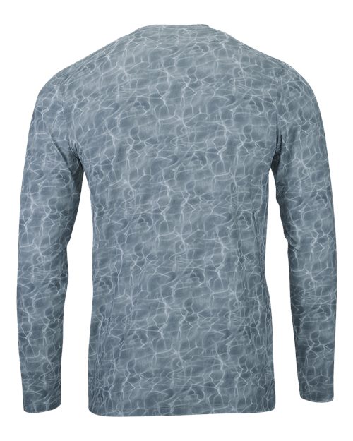 Men's Belize Sublimated Long Sleeve T-Shirt - Dark Water Back