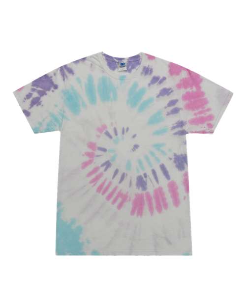 Unisex Multi-Color Tie-Dyed T-Shirt - Acadia Front