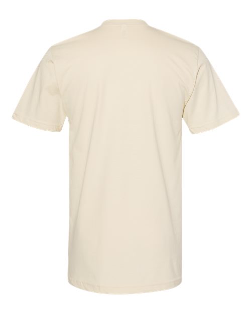 Unisex Fine Jersey Tee - Cream Back