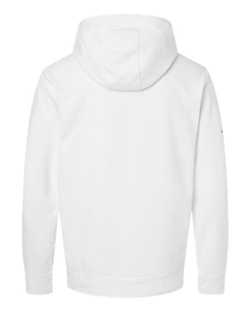 Unisex Fleece Hooded Sweatshirt - White Back