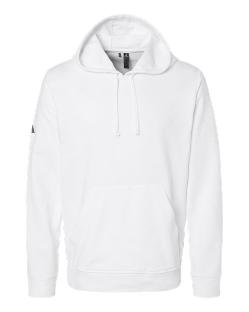Unisex Fleece Hooded Sweatshirt - White Front