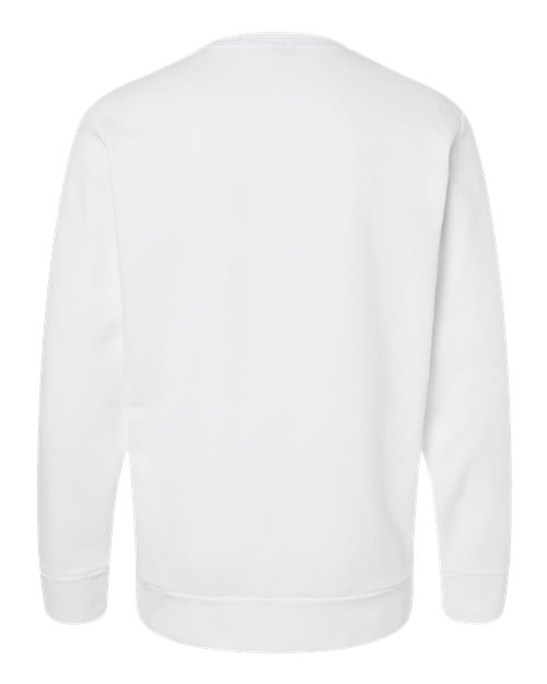 Unisex Fleece Crewneck Sweatshirt - White Back