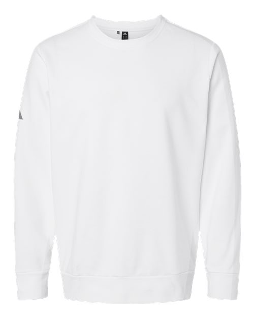 Unisex Fleece Crewneck Sweatshirt - White Front